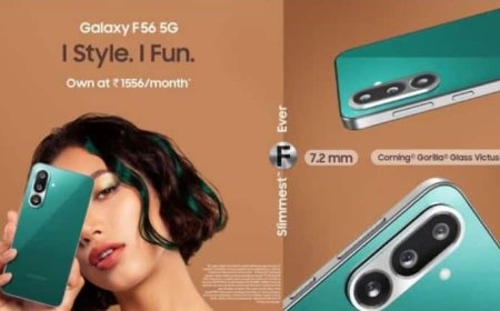 दमदार फीचर्स और प्रीमियम लुक के साथ Samsung Galaxy F56 5G लॉन्च, जानें बैटरी, डिस्प्ले और कीमत के बारे में
