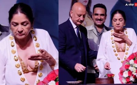 गोल्ड 'बिस्किट ब्रा' पहन नीना गुप्ता ने सेलिब्रेट किया 66वां बर्थडे, हुईं ट्रोल, लोग बोले- 'अपनी उम्र का लिहाज करो"