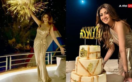 Shilpa Shetty Birthday: शिल्पा शेट्टी को बर्थडे पर पति राज कुंद्रा से मिल सरप्राइज, थाई-हाई स्लिट ड्रेस में एक्ट्रेस ने ढाया कहर