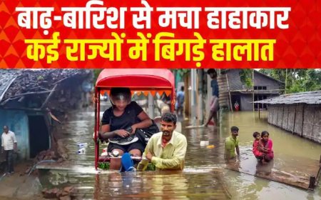 Heavy Rain: बाढ़-बारिश से कई राज्यों में बिगड़े हालात, रेड अलर्ट जारी  | Flood Update 2025 |ABP News