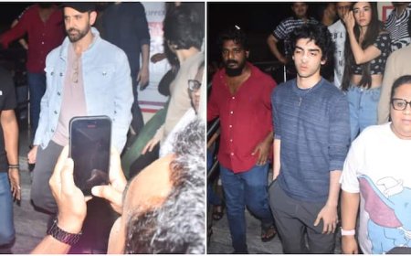 गर्लफ्रेंड सबा आजाद और बेटे के साथ फिल्म देखने पहुंचे बॉलीवुड के ग्रीक गॉड, पैप्स ने कैप्चर किया स्पेशल मोमेंट