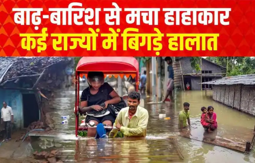 Heavy Rain: बाढ़-बारिश से कई राज्यों में बिगड़े हालात, रेड अलर्ट जारी  | Flood Update 2025 |ABP News