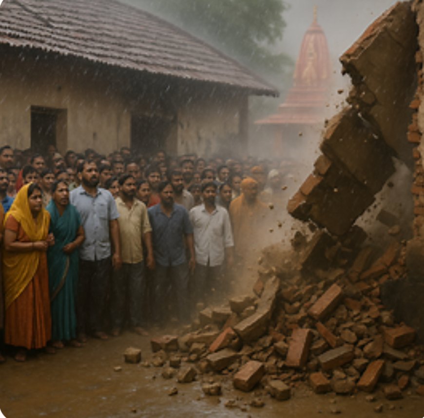 बागेश्वर धाम में फिर हादसा: धर्मशाला की दीवार ढही, एक श्रद्धालु की मौत, 11 घायल