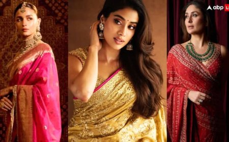 Navratri 2025: नवरात्रि पर जाह्नवी से आलिया तक के साड़ी लुक से लें इंस्पिरेशन, हर कोई करेगा तारीफ